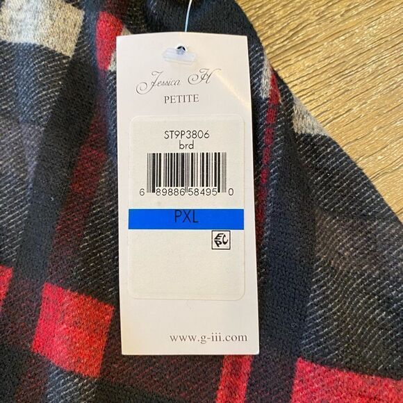 NWT. Petite XL. Stretch dress/ lined. Plaid pattern. - Picture 2 of 9